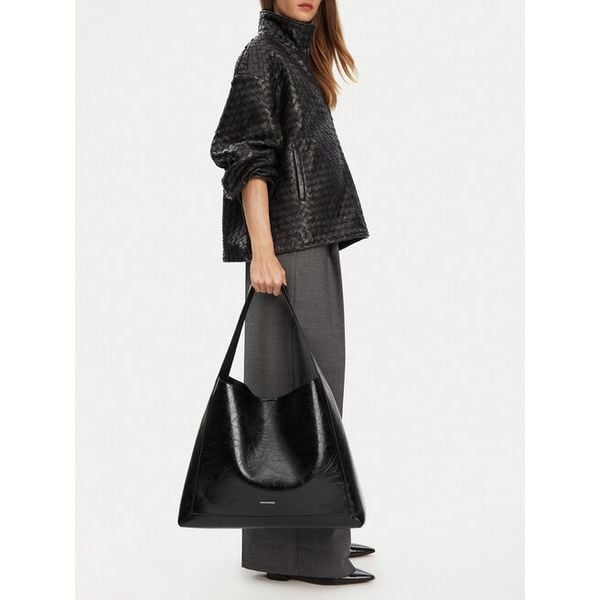 Torebka GINO ROSSI. Czarne shopper bag Gino Rossi, bez wzorów, klasyczne, bez dodatków. Za 299.99 zł.