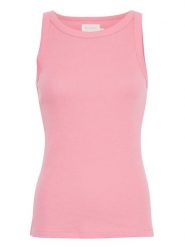 MOSS COPENHAGEN Top "Rasmia" w kolorze jasnoróżowym rozmiar: S/M. Różowe topy Moss Copenhagen, m, bez wzorów, z bawełny, bez kołnierzyka, bez ramiączek. Za 70.57 zł.