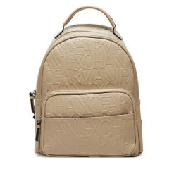 Plecak Armani Exchange. Brązowe plecaki Armani Exchange, bez wzorów, bez dodatków. Za 729.99 zł.