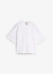 Krótki T-shirt oversize z czystej, grubej bawełny organicznej. Czerwone t-shirty bonprix, bez wzorów, z bawełny, bez kołnierzyka, bez ramiączek. Za 39.99 zł.