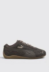 Buty sportowe damskie Puma SPEEDCAT CAT. Brązowe buty treningowe Puma, bez wzorów, z materiału, bez zapięcia, trekkingowe. Za 621.25 zł.