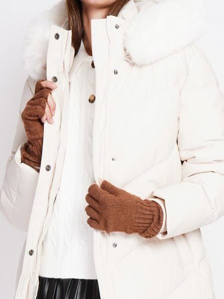 ASSUILI Rękawiczki w kolorze brązowym rozmiar: onesize. Brązowe rękawiczki Assuili, bez wzorów, z materiału. Za 43.99 zł.