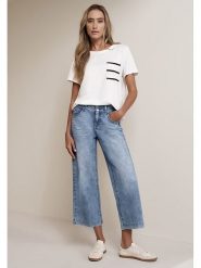 Street One Dżinsy - Comfort fit - w kolorze błękitnym rozmiar: W30/L26. Niebieskie jeansy Street One, l, z aplikacjami, ze skóry, klasyczne. Za 135.81 zł.