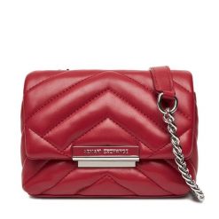 Torebka Armani Exchange. Czerwone kopertówki Armani Exchange, bez wzorów, wizytowe, bez dodatków. Za 629.99 zł.