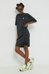 Adidas Originals sukienka Always Original kolor czarny mini oversize. Czarne sukienki adidas Originals, bez wzorów, bez kołnierzyka, bez ramiączek, mini, oversize. W wyprzedaży za 199.99 zł.