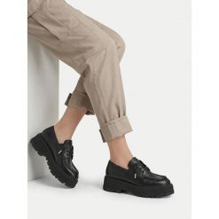 Półbuty G-Star. Czarne półbuty wsuwane G-Star, bez wzorów, retro, bez obcasa, na płaskiej podeszwie. Za 399.99 zł.