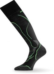 Skarpety narciarskie Lasting STW 986 Merino. Czarne skarpetki LASTING, z aplikacjami, z elastanu. Za 129.90 zł.