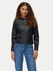 Vero Moda Kurtka z imitacji skóry Amanda 10331229 Czarny Regular Fit. Czarne kurtki Vero Moda, l, bez wzorów, ze skóry, bez kaptura. Za 119.99 zł.