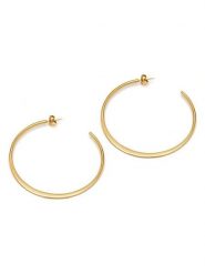 MOODE Kolczyki-kreole "Deborah" rozmiar: onesize. Żółte kolczyki MOODE, ze stali. Za 30.99 zł.