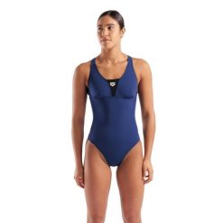 Strój kąpielowy damski jednoczęściowy sportowy na basen Arena Control. Niebieskie stroje jednoczęściowe Arena, bez wzorów, sportowe. Za 189.99 zł.