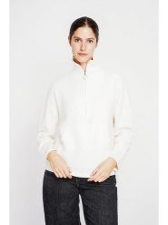 ASSUILI Sweter w kolorze białym rozmiar: 38. Białe swetry Assuili, bez wzorów, klasyczne, bez ramiączek. Za 173.99 zł.