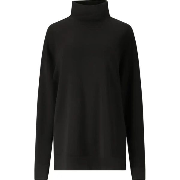 Damska bluza z golfem Athlecia Yunes. Czarne bluzy Athlecia, bez wzorów, z materiału, eleganckie, bez ramiączek, bez kaptura. Za 228.00 zł.