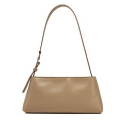 Torebka Calvin Klein. Brązowe torebki klasyczne Calvin Klein, bez wzorów, klasyczne, bez dodatków. Za 309.99 zł.