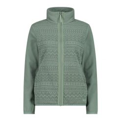 Bluza damska turystyczna CMP 34H0426. Zielone bluzy bez kaptura CMP, l, bez wzorów, bez kaptura, trekkingowe. Za 382.50 zł.