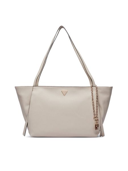 Guess Torebka Devon HWBG97 45230 Beżowy jasny. Brązowe shopper bag Guess, z aplikacjami, ze skóry, bez dodatków. Za 538.99 zł.