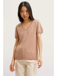 AUTHENTIC CASHMERE Kaszmirowy sweter "Kali" w kolorze karmelowym rozmiar: L. Brązowe swetry AUTHENTIC CASHMERE, l, bez wzorów, z kaszmiru, bez ramiączek. Za 260.99 zł.