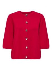 ONLY Kardigan w kolorze czerwonym rozmiar: L. Czerwone swetry ONLY, l, bez wzorów, bez ramiączek. Za 104.99 zł.