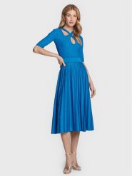 Pinko Sukienka codzienna Bitter 100413 A0L0 Niebieski Slim Fit. Niebieskie sukienki Pinko, na co dzień, l, bez wzorów, z syntetyku, bez kołnierzyka, bez ramiączek, proste. Za 1,619.00 zł.