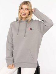 Zwillingsherz Bluza "Lima" w kolorze szarym rozmiar: L/XL. Szare bluzy Zwillingsherz, l, bez wzorów, bez ramiączek, z kapturem. Za 227.85 zł.