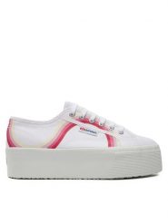 Superga Tenisówki Round Stripes 2790 S4128TW Biały. Białe trampki Superga, bez wzorów, z materiału, bez zapięcia. Za 179.99 zł.