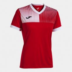 Ekologiczne T-shirt Damskie Joma Eco Supernova Czerwono-Białe XL. Białe t-shirty Joma, xl, bez wzorów, z poliesteru, sportowe, bez kołnierzyka, bez ramiączek. Za 176.99 zł.