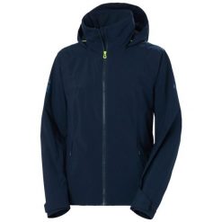 Kurtka żeglarska damska z kapturem Helly Hansen HP Racing Lifaloft. Niebieskie kurtki Helly Hansen, bez wzorów, sportowe, z kapturem. Za 857.00 zł.
