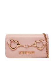 LOVE MOSCHINO Torebka JC5643PP1MLB0601 Różowy. Czerwone kopertówki Love Moschino, bez wzorów, ze skóry, wizytowe, bez dodatków. Za 309.99 zł.