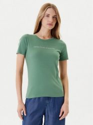 United Colors Of Benetton T-Shirt 3GA2E16A2 Zielony Regular Fit. Zielone t-shirty United Colors Of Benetton, m, bez wzorów, z bawełny, bez kołnierzyka, bez ramiączek. Za 59.99 zł.