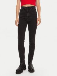HUGO Jeansy Girali 50527063 Czarny Skinny Fit. Czarne jeansy Hugo, bez wzorów, z bawełny. Za 275.99 zł.