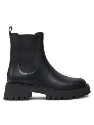 MICHAEL Michael Kors Sztyblety 40F4ASFE6L Czarny. Czarne botki MICHAEL Michael Kors, bez wzorów, ze skóry, bez obcasa, na płaskiej podeszwie, bez zapięcia. Za 679.99 zł.