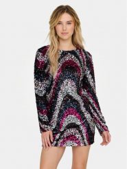 ONLY Sukienka koktajlowa Sofie 15334081 Kolorowy Slim Fit. Sukienki ONLY, s, bez wzorów, z syntetyku, wizytowe, bez kołnierzyka, bez ramiączek. Za 159.99 zł.