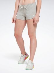 Reebok Szorty sportowe Identity French Terry Shorts H54766 Szary Slim Fit. Szare szorty sportowe Reebok, bez wzorów, z bawełny, na fitness i siłownię. Za 69.99 zł.