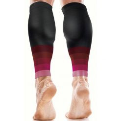 Rękawy uciskowe na łydki na zespół bólu piszczeli (para, SM). Brązowe skarpetki sportowe AZENGEAR, bez wzorów, do biegania. Za 64.99 zł.