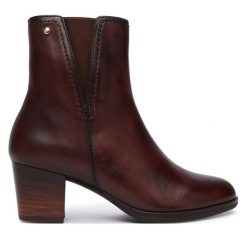 Botki Pikolinos. Brązowe botki Pikolinos, bez wzorów, bez obcasa, na słupku, bez zapięcia. Za 759.99 zł.