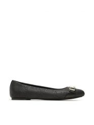 MICHAEL Michael Kors Baleriny Jilly Ballet 40F3JLFPAB Czarny. Czarne baleriny MICHAEL Michael Kors, bez wzorów, ze skóry, bez obcasa, bez zapięcia. Za 299.99 zł.