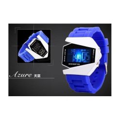 GSM City ZEGAREK CYFROWY RAKIETA LED KOSMICZNY NIEBIESKI. Niebieskie zegarki sportowe GSM City. Za 29.99 zł.