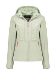 Canadian Peak Kurtka polarowa "Tigneseak" w kolorze jasnozielonym rozmiar: XL. Zielone kurtki Canadian Peak, xl, bez wzorów, z materiału, bez kaptura. Za 192.45 zł.