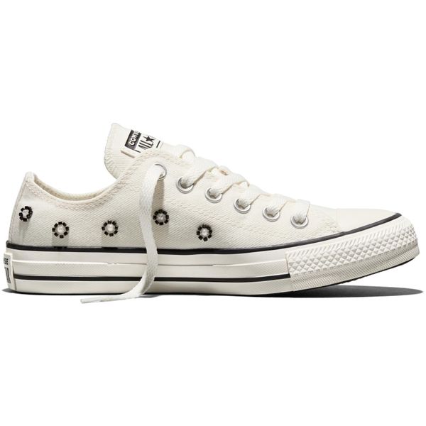 Buty sportowe Converse Chuck Taylor All Star. Białe buty treningowe Converse, bez wzorów, z materiału, bez zapięcia. Za 390.00 zł.