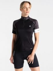 Dare 2b Koszulka kolarska "Follow Through" w kolorze czarnym rozmiar: 40. Czarne t-shirty sportowe Dare 2b, bez wzorów, z materiału, bez ramiączek, rowerowe. Za 74.81 zł.
