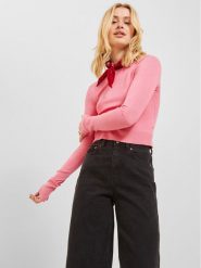 JJXX Sweter 12224416 Różowy Slim Fit. Czerwone swetry JJXX, m, bez wzorów, z wiskozy, bez ramiączek. Za 119.99 zł.