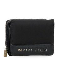 Pepe Jeans Portfel "Morgan" w kolorze czarnym - 10 x 8 x 3 cm rozmiar: onesize. Czarne portfele Pepe Jeans, bez wzorów, z jeansu. Za 92.42 zł.