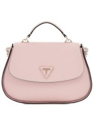 Guess Torebka w kolorze jasnoróżowym - 27 x 18 x 5 cm rozmiar: onesize. Różowe torebki klasyczne Guess, z aplikacjami, z materiału, przez ramię, bez dodatków. Za 429.07 zł.