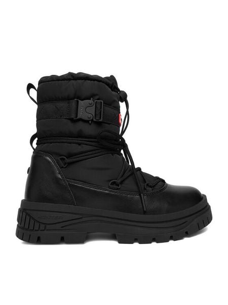 Hunter Śniegowce CEO-H8-378 Czarny. Czarne śniegowce Hunter, bez wzorów, z materiału, bez zapięcia. Za 359.99 zł.