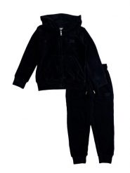 Bluza z kaptur na co dzień na siłownię. Czarne bluzy LEONE 1947 APPAREL, bez wzorów, z dresówki, bez ramiączek, bez kaptura. Za 168.36 zł.