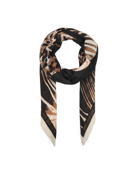 Just Cavalli Chusta 80RA2H04 ZG322 Beżowy. Brązowe chusty Just Cavalli, bez wzorów. Za 307.99 zł.