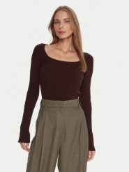 Kontatto Sweter 3M0830C Brązowy Slim Fit. Brązowe swetry Kontatto, m, bez wzorów, z syntetyku, bez ramiączek. Za 269.99 zł.