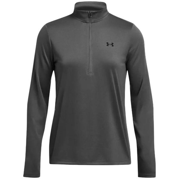 Bluza damska Under Armour Tech 1/2 Zip Solid. Szare bluzy Under Armour, l, bez wzorów, bez kaptura, na fitness i siłownię. Za 109.99 zł.