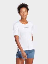 Adidas Koszulka techniczna Terrex Multi T-Shirt HM4040 Biały Regular Fit. Białe t-shirty adidas, l, bez wzorów, z syntetyku, bez ramiączek, trekkingowe. Za 99.99 zł.