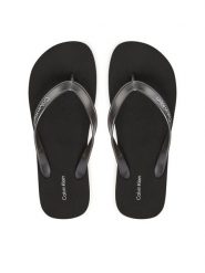 Calvin Klein Japonki Flatform Flip Flop Met Tpu HW0HW03120 Czarny. Czarne japonki Calvin Klein, bez wzorów, z syntetyku. Za 189.99 zł.