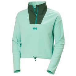 Damski krótki polar Helly Hansen Daybreaker. Niebieskie bluzy z polaru Helly Hansen, bez wzorów, z polaru, trekkingowe. Za 279.00 zł.